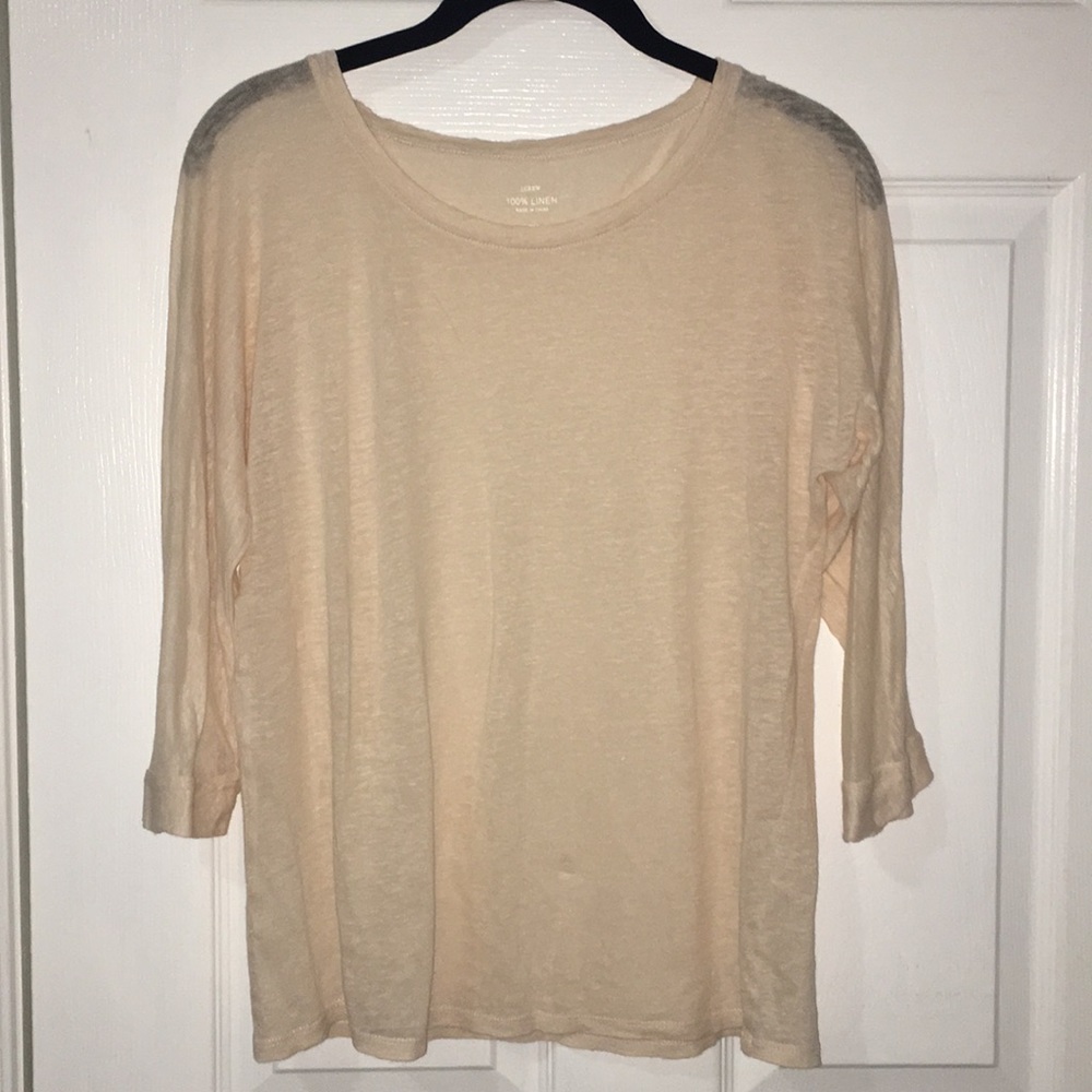 J. Crew linen top.